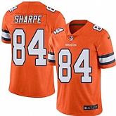 Nike Men & Women & Youth Broncos 84 Shannon Sharpe Orange Color Rush Limited Jersey,baseball caps,new era cap wholesale,wholesale hats